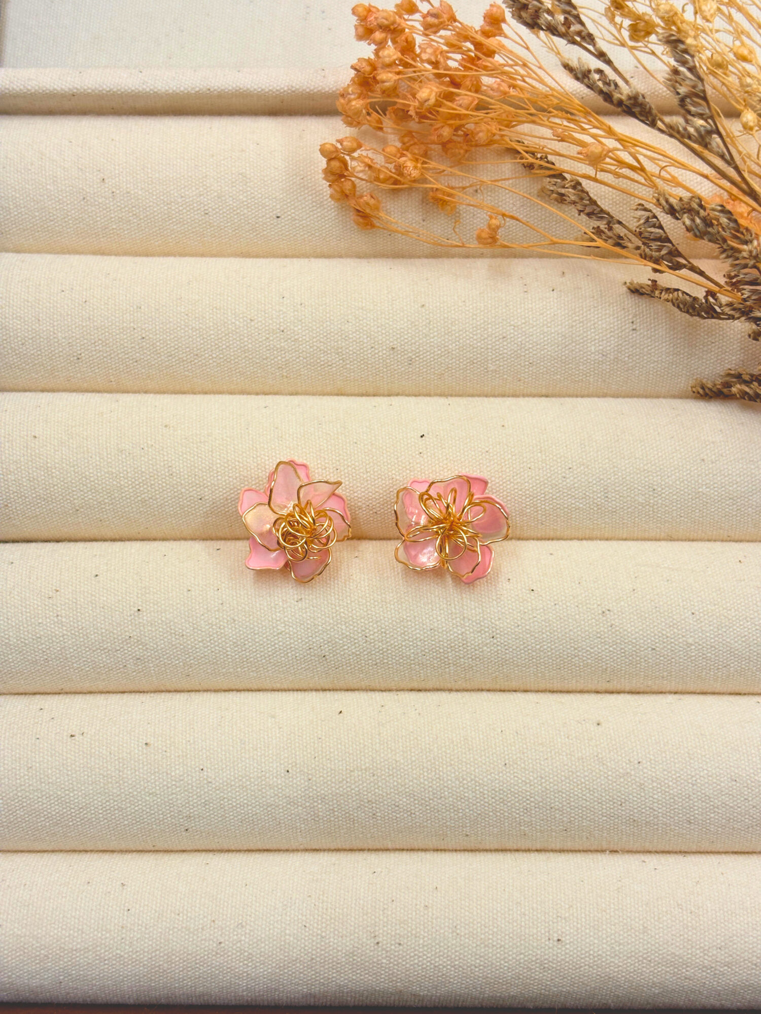 【水晶花】花漾蕊．耳環