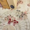 【水晶花】珠心蝴蝶結．耳環