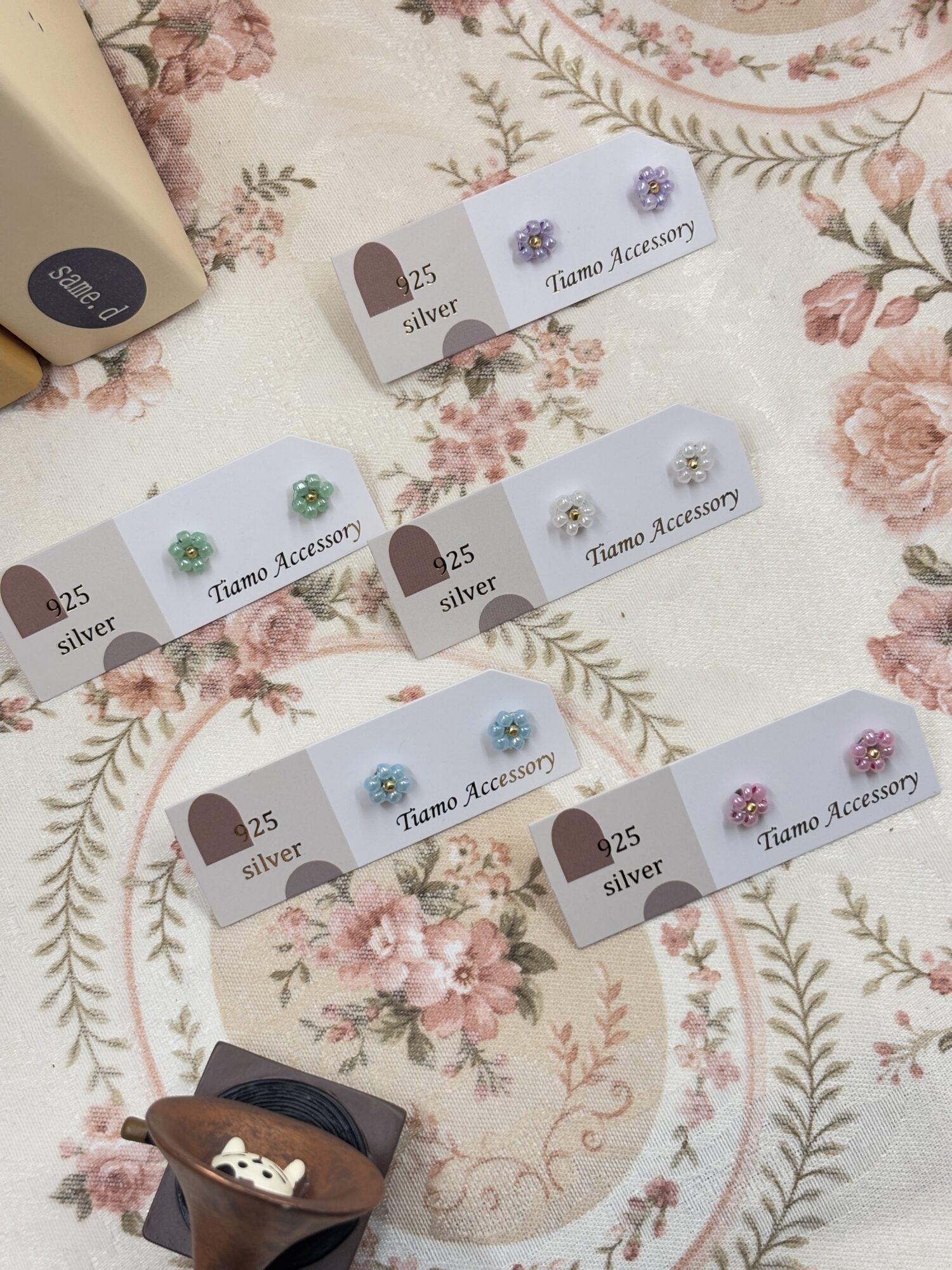 【日系串珠系列】Candy Flower．耳環