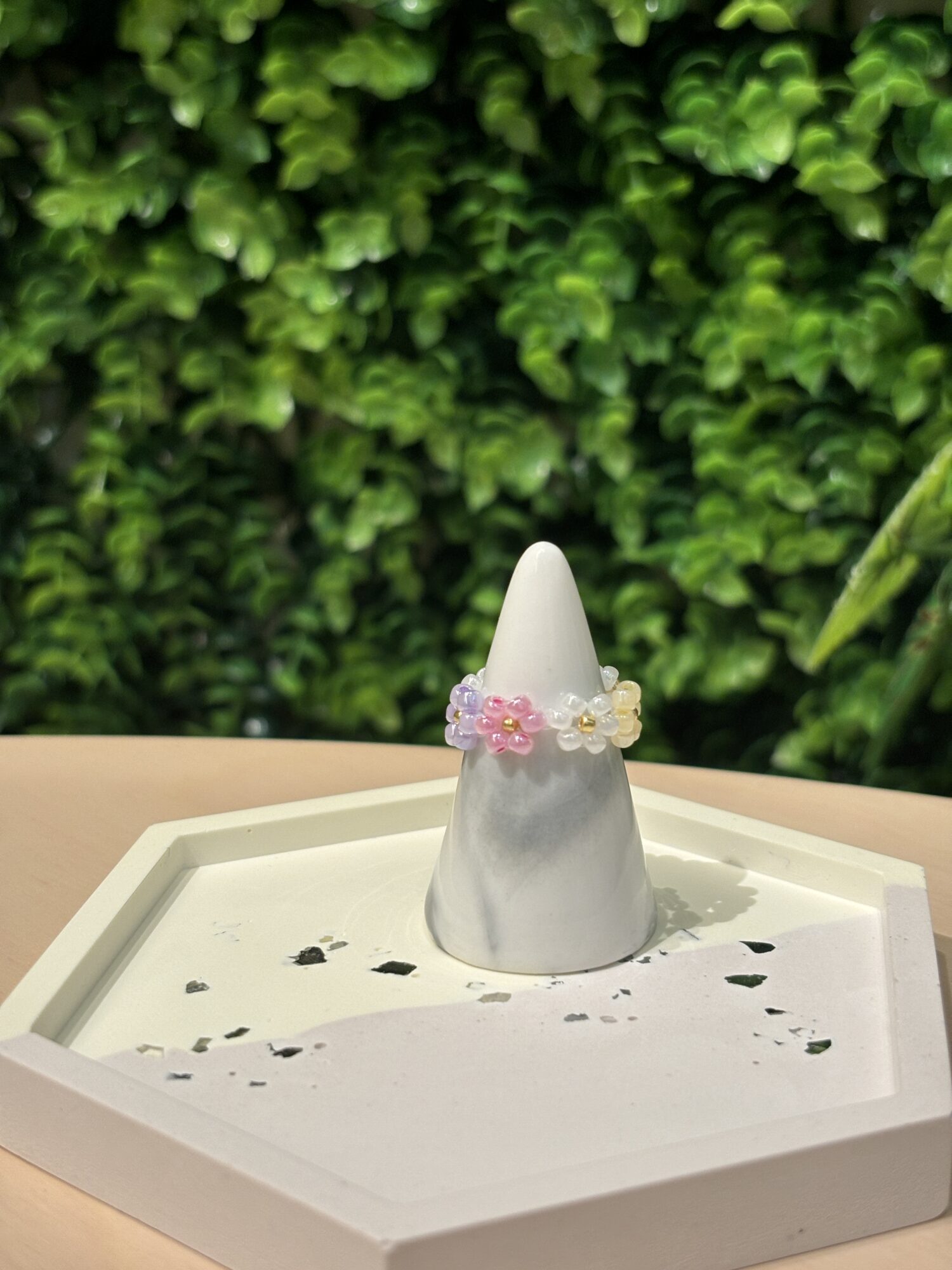 【日系串珠系列】花珠．戒指
